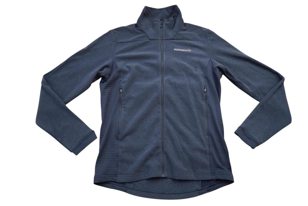 Norrona Falketind Warm1 Jacket Mens Large Blue Polartec Fleece Airbnb Full Zip